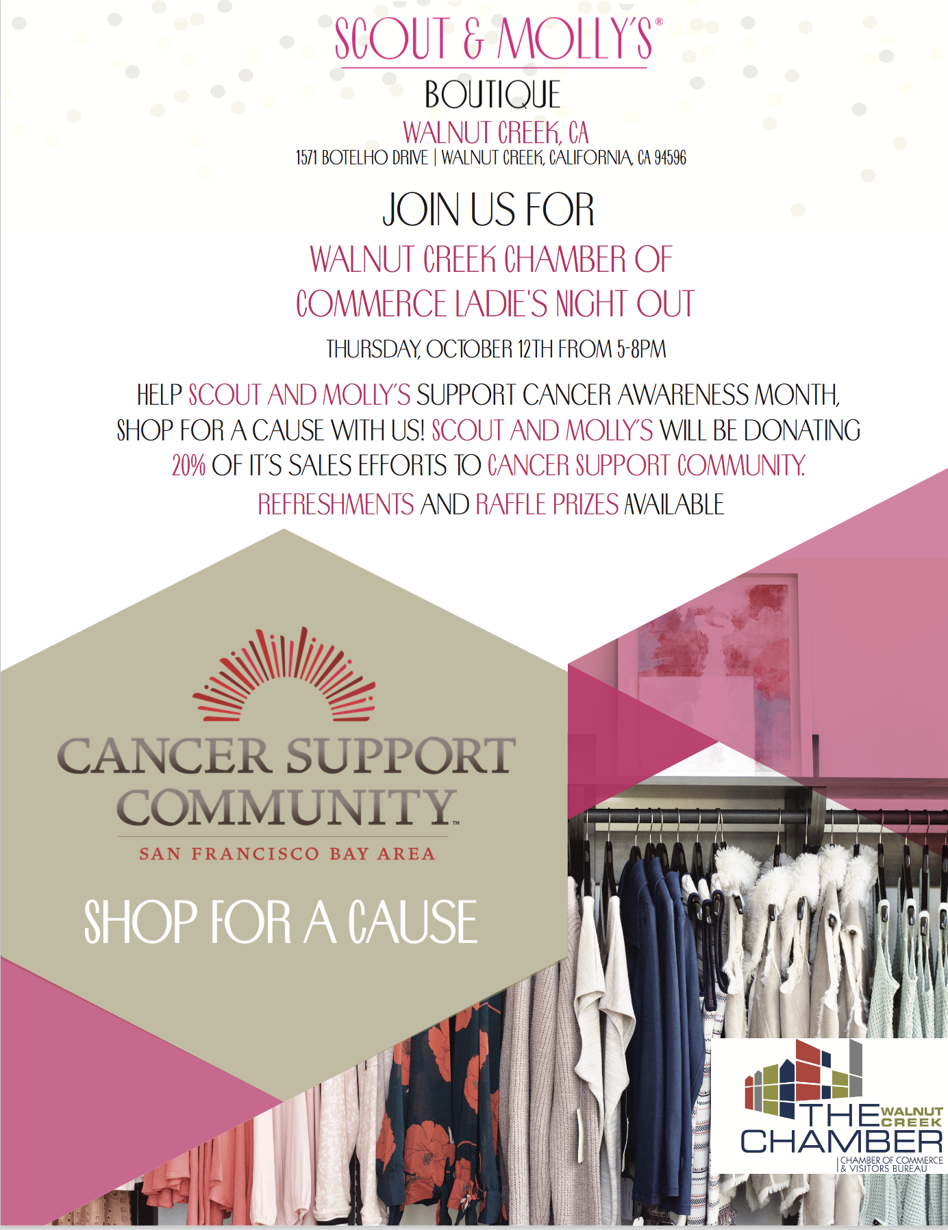 Shop for a Cause Ladies Night Out benefiting CSC Cancer