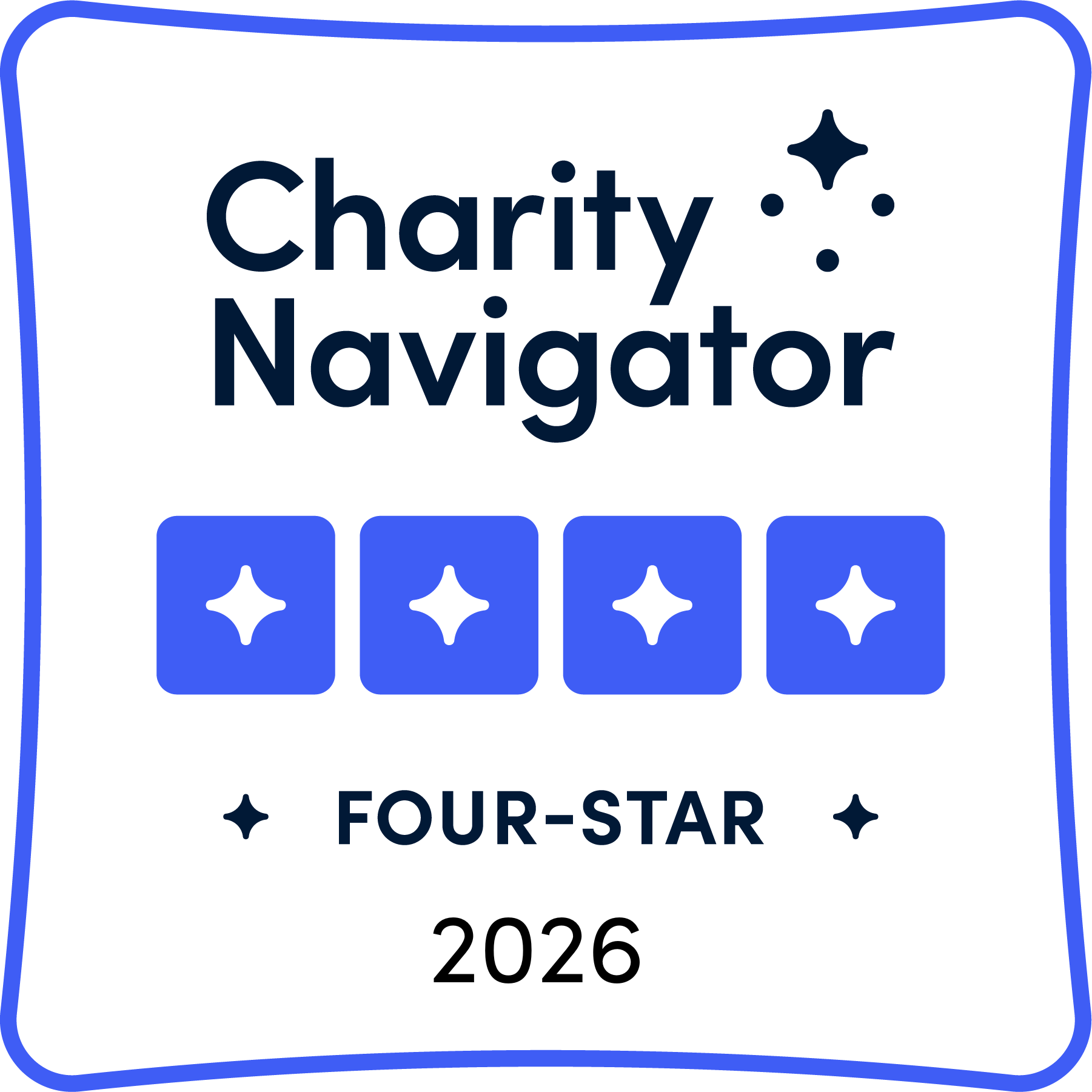 Charity Navigator Four-Star 2026 badge